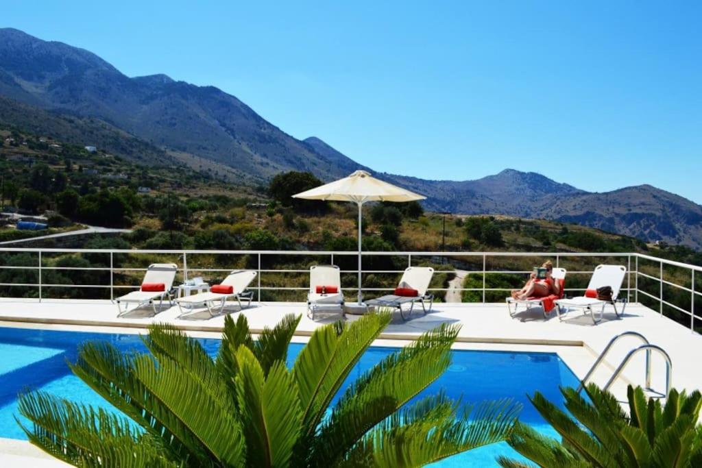Villa Vuna - Private Pool -Sea View Chania  Exteriér fotografie