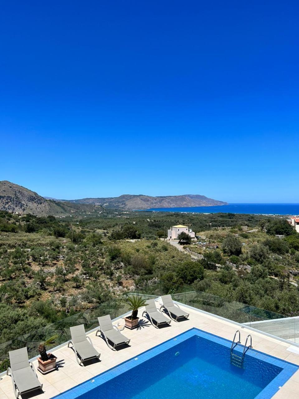 Villa Vuna - Private Pool -Sea View Chania  Exteriér fotografie